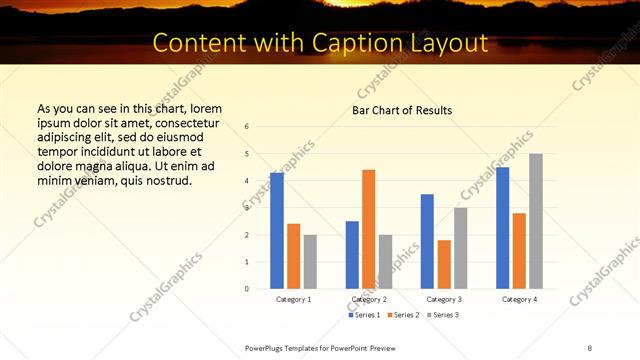 Content with Caption presentation slide layout