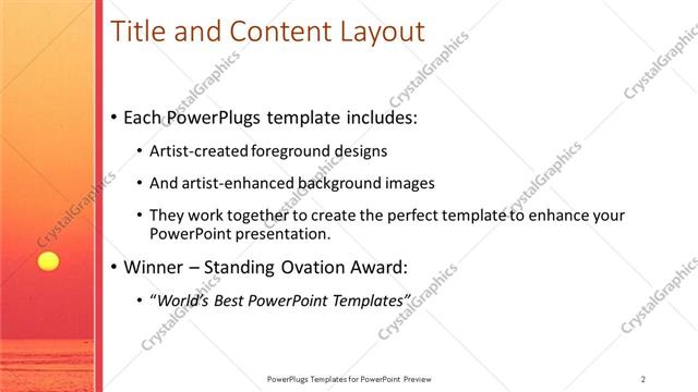 Title and Content presentation slide layout