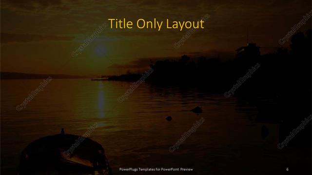 Title Only presentation slide layout