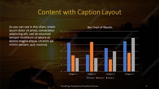 Content with Caption presentation slide layout