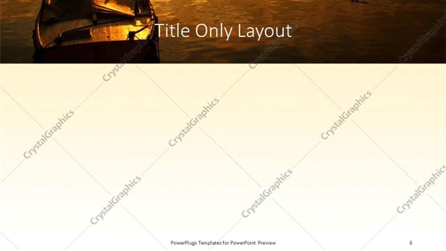 Title Only presentation slide layout