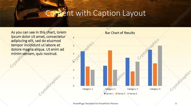 Content with Caption presentation slide layout