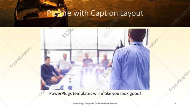 Picture with Caption presentation slide layout