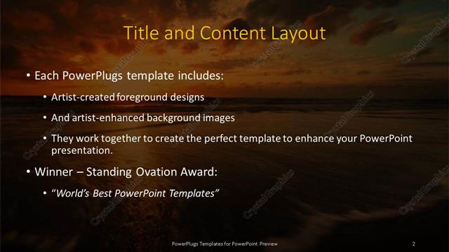 Title and Content presentation slide layout