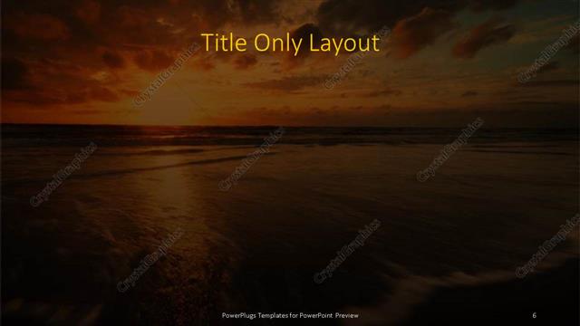 Title Only presentation slide layout