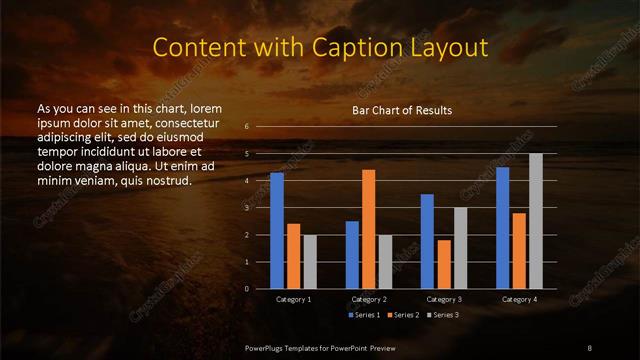 Content with Caption presentation slide layout