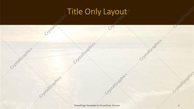 Title Only presentation slide layout