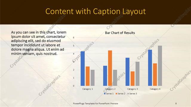 Content with Caption presentation slide layout