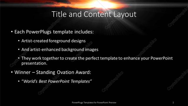 Title and Content presentation slide layout