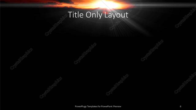 Title Only presentation slide layout