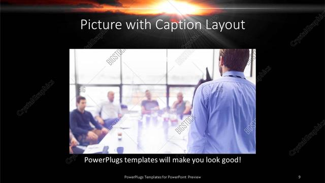 Picture with Caption presentation slide layout