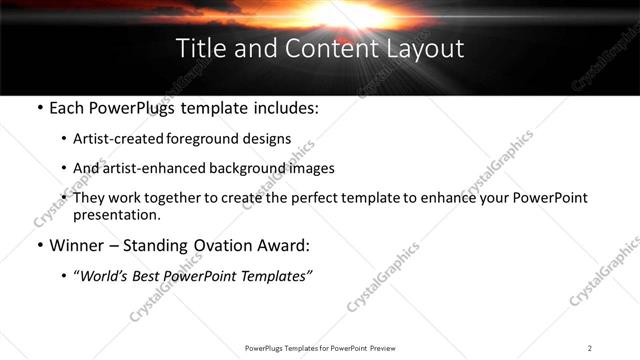 Title and Content presentation slide layout