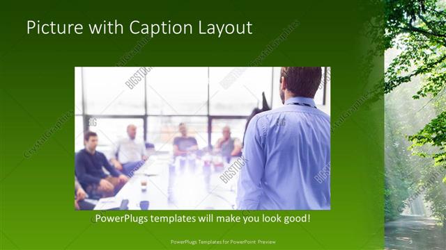 Picture with Caption presentation slide layout