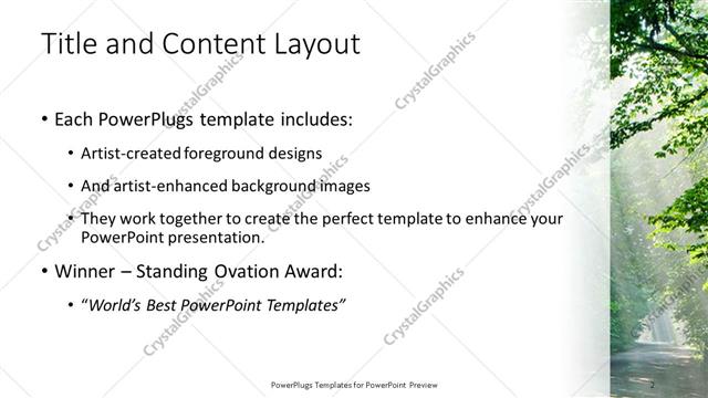 Title and Content presentation slide layout