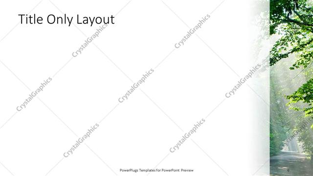 Title Only presentation slide layout