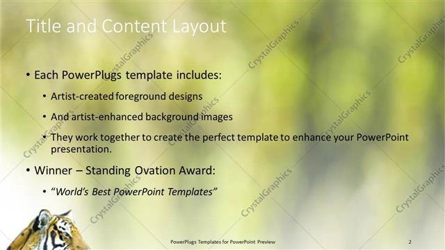 Title and Content presentation slide layout