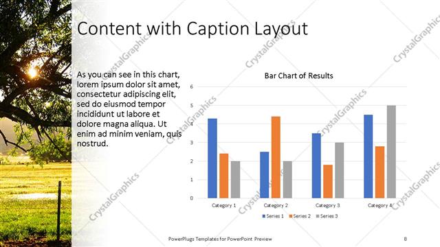 Content with Caption presentation slide layout