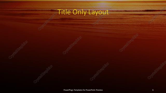 Title Only presentation slide layout