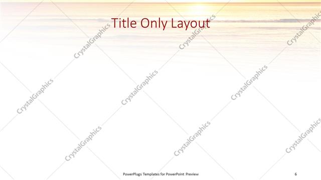 Title Only presentation slide layout