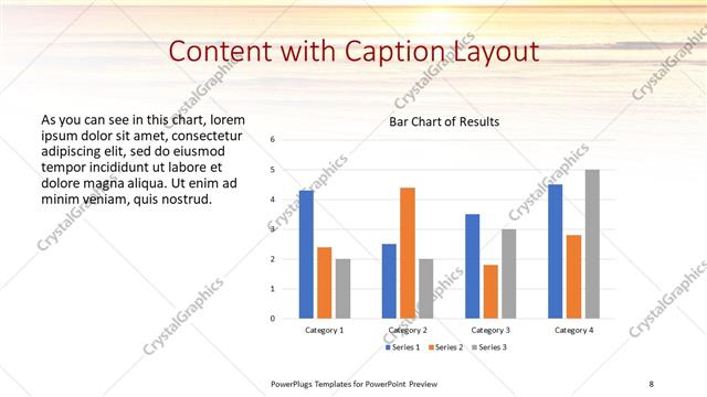 Content with Caption presentation slide layout