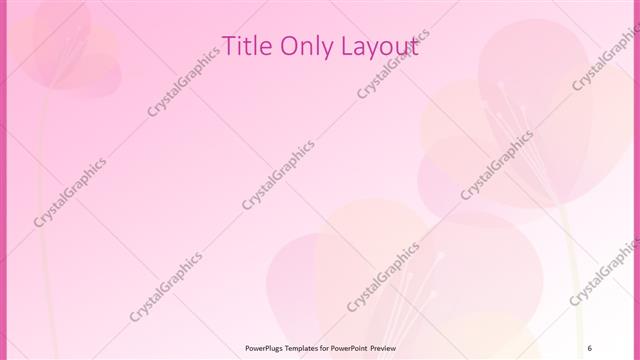 Title Only presentation slide layout
