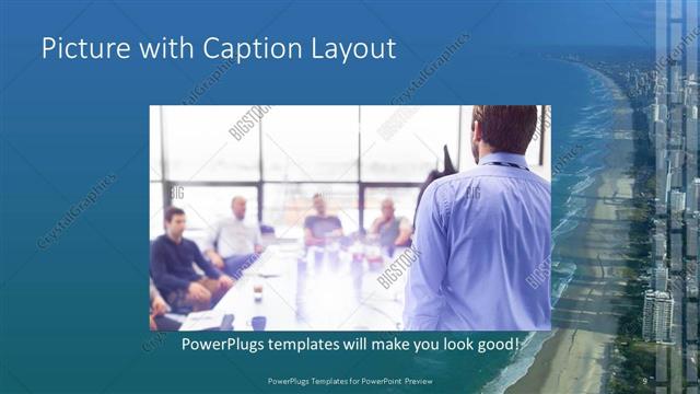 Picture with Caption presentation slide layout
