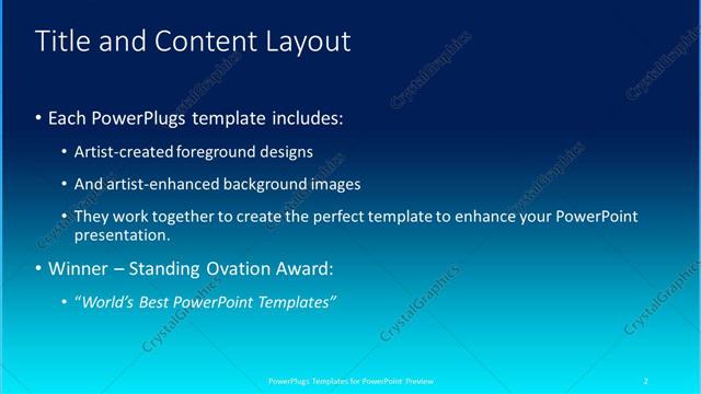 Title and Content presentation slide layout