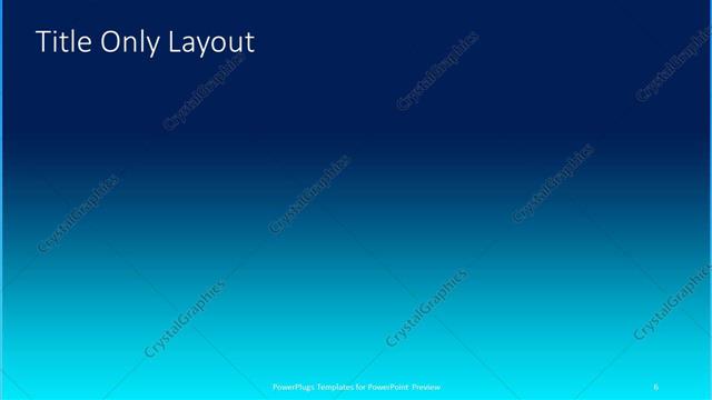 Title Only presentation slide layout