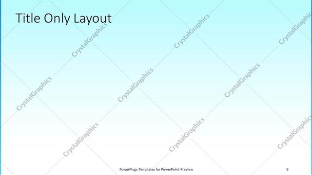 Title Only presentation slide layout