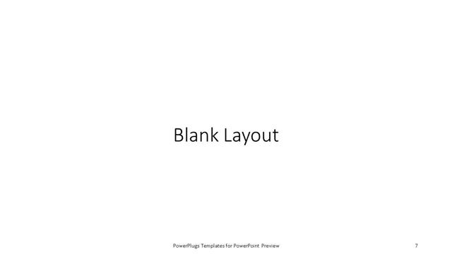 Blank presentation slide layout