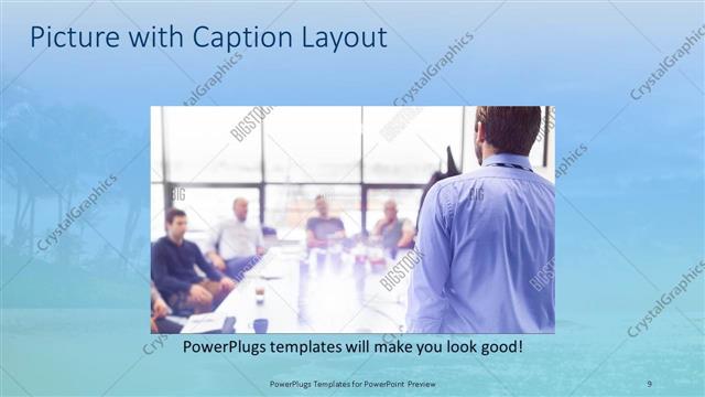 Picture with Caption presentation slide layout