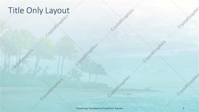 Title Only presentation slide layout