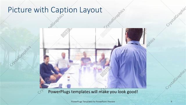 Picture with Caption presentation slide layout