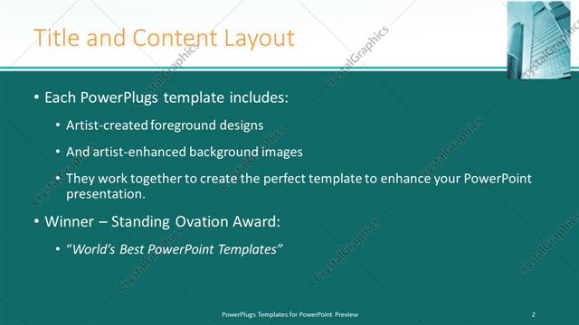 Title and Content presentation slide layout