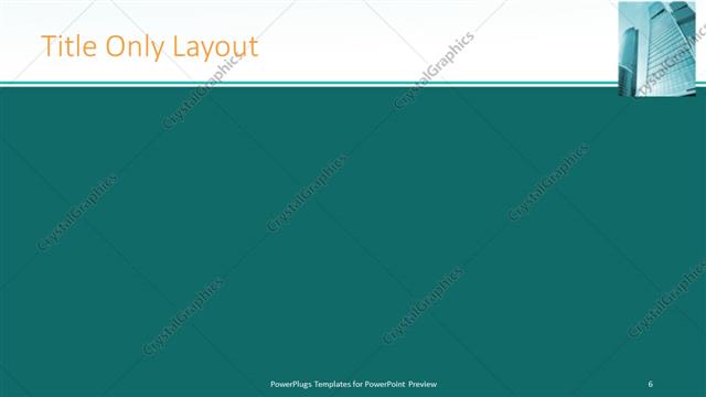 Title Only presentation slide layout