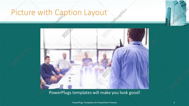 Picture with Caption presentation slide layout