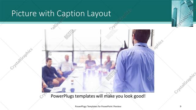 Picture with Caption presentation slide layout