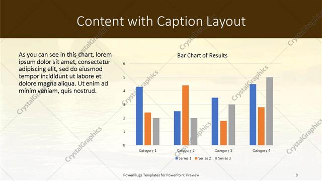 Content with Caption presentation slide layout