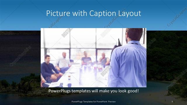 Picture with Caption presentation slide layout