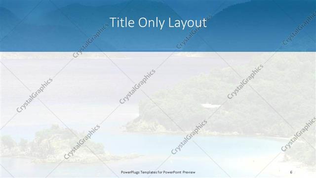 Title Only presentation slide layout