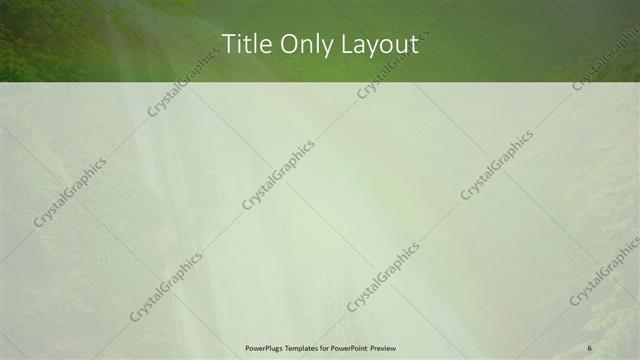 Title Only presentation slide layout