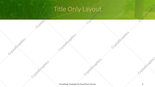 Title Only presentation slide layout