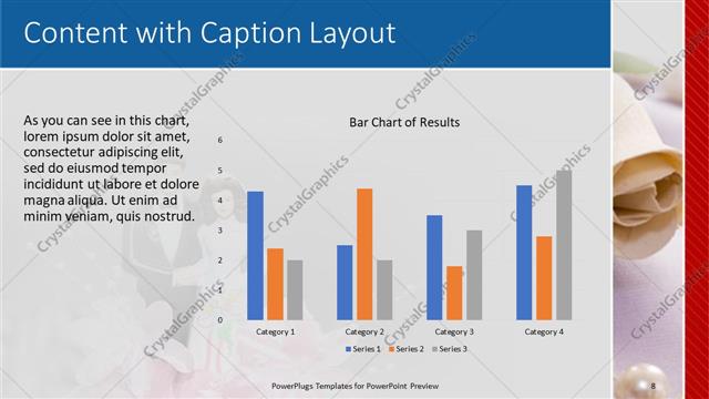 Content with Caption presentation slide layout