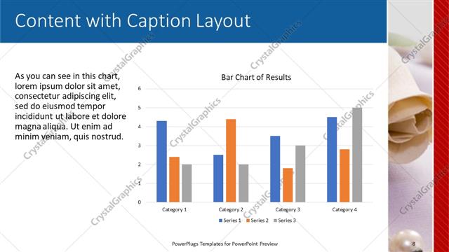 Content with Caption presentation slide layout