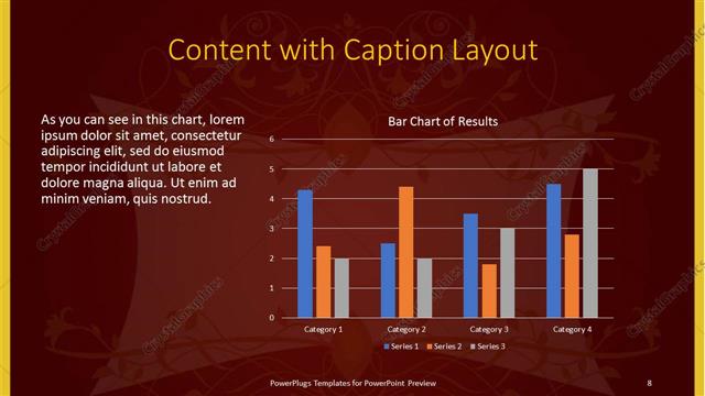 Content with Caption presentation slide layout