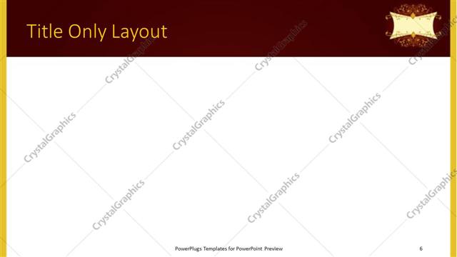 Title Only presentation slide layout