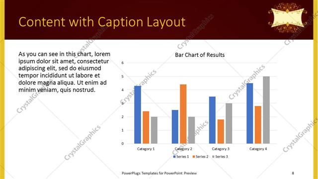 Content with Caption presentation slide layout