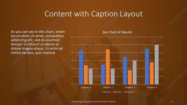 Content with Caption presentation slide layout