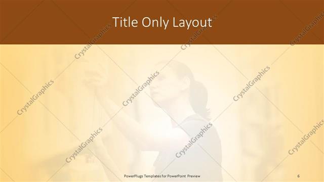 Title Only presentation slide layout