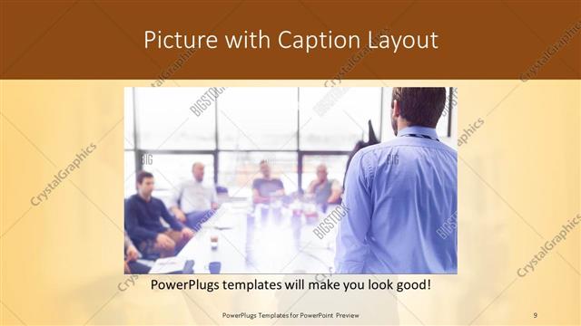 Picture with Caption presentation slide layout